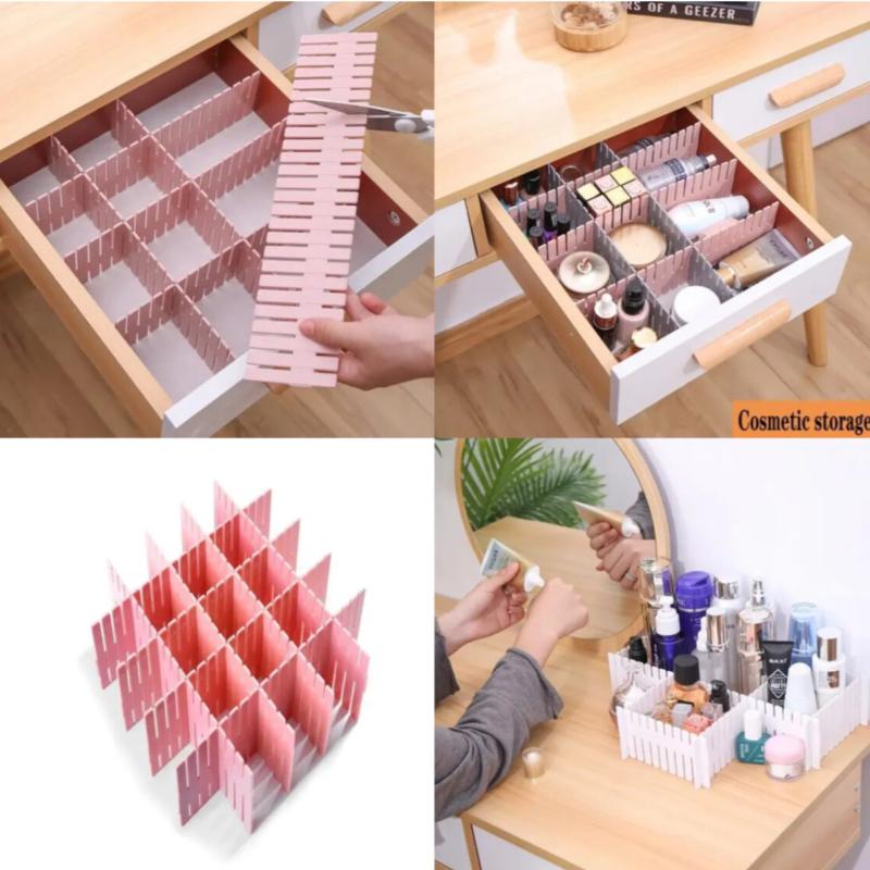 Adjustable Plastic Grid Drawer Organizer Multi-Purpose