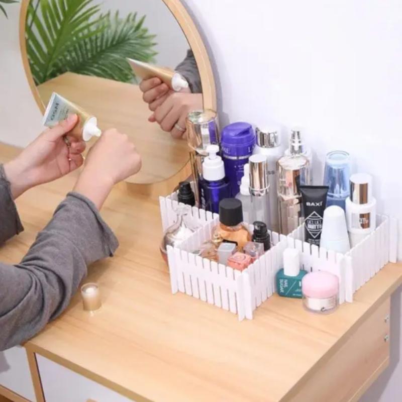 Adjustable Plastic Grid Drawer Organizer Multi-Purpose