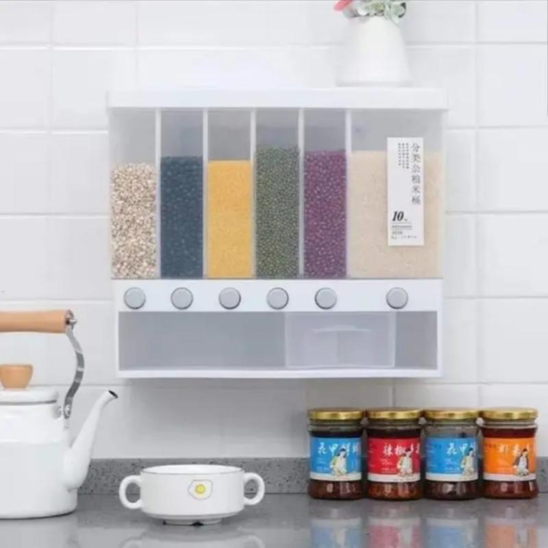 Rice Dispenser Dry Food Dispenser Kitchen Storage Kitchen Rack