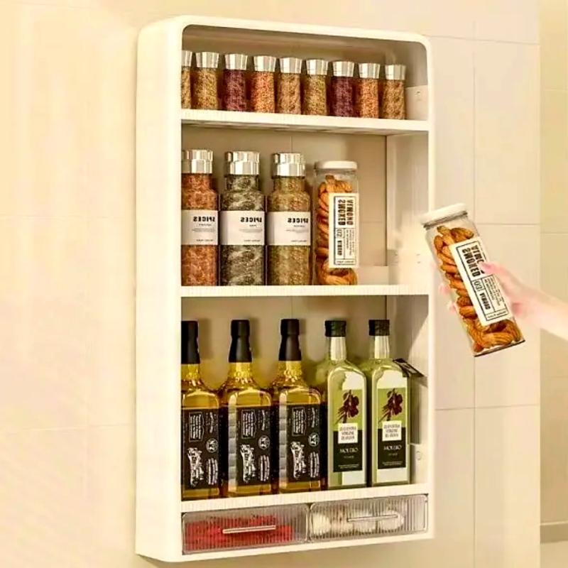 Big Size Multifunctional Kitchen Countertop Bottle Storage Rack