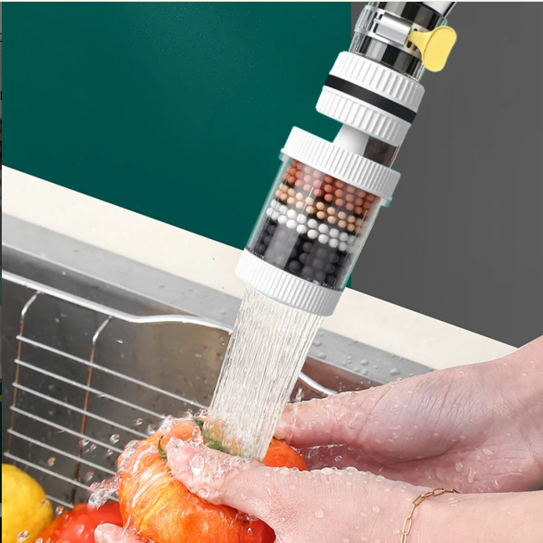 360° Rotatable 6-Layer Water Purifier Magnetic Filter Tap