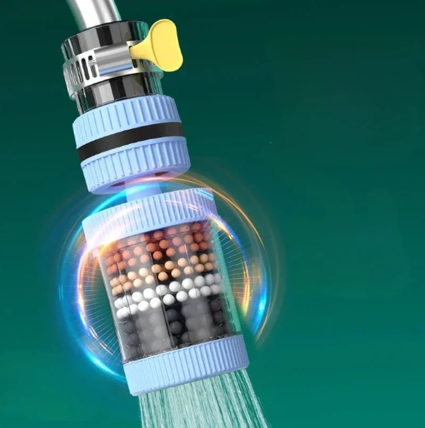 360° Rotatable 6-Layer Water Purifier Magnetic Filter Tap