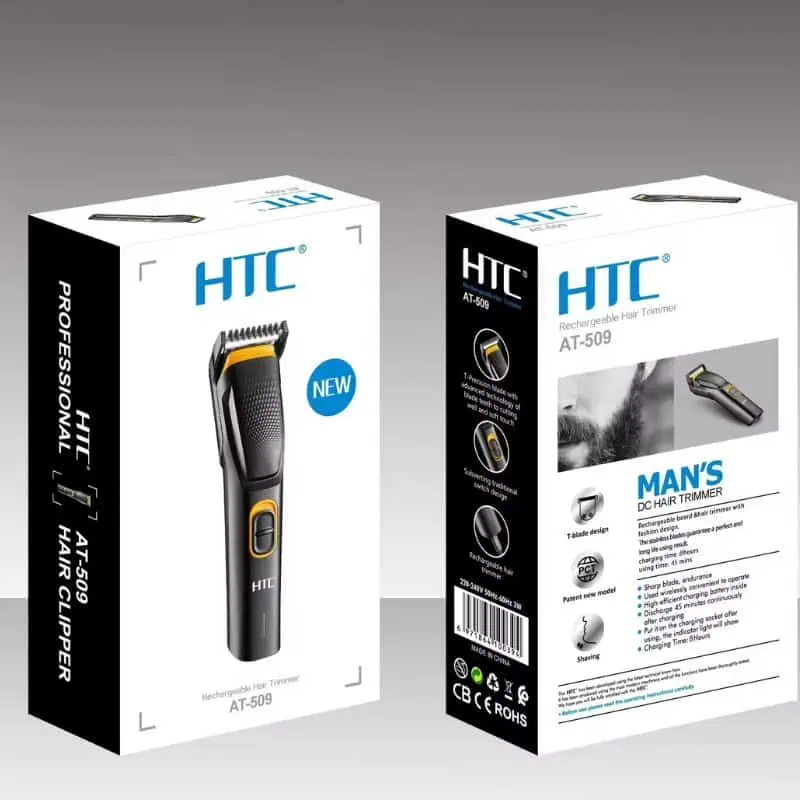 Original HTC AT-509 Rechargeable Hair & Beard Trimmer