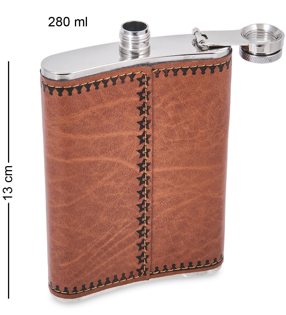 Smart Water Bottle – Premium Leather Wrapped Hip Flask 250ml